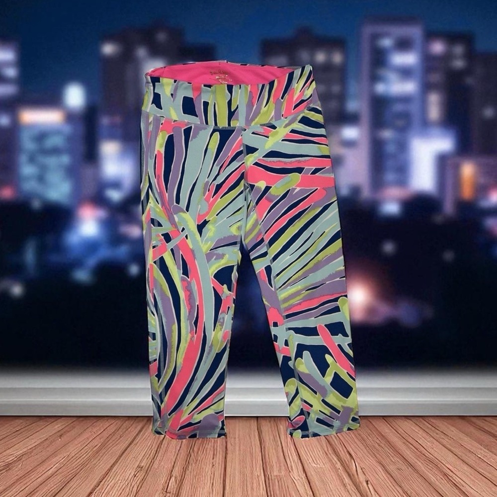 Lilly Pulitzer Luxletic Weekender Legging Size Small Indigo Sea Dreamin Pants S